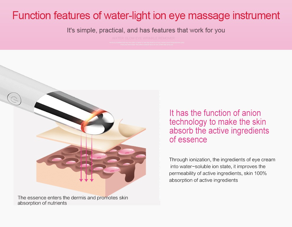 Beauty Eye Massager USB נטענת לעיסוי פנים לעיסוי עור פרטי מכשיר